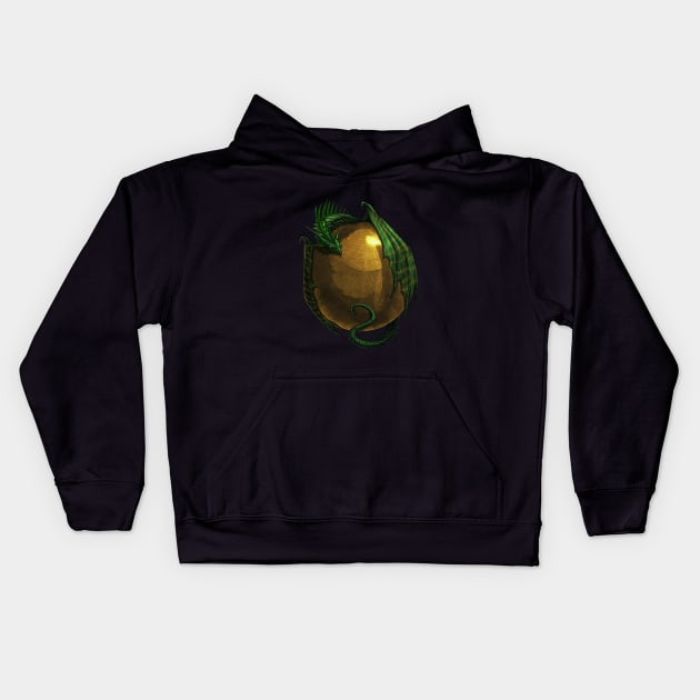 Gold Ball Dragonball Kids Hoodie by chriskar